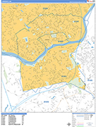 Lawrence  Wall Map Basic Style