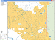 Layton  Wall Map Basic Style