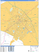 Lexington  Wall Map Basic Style