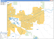 Livermore  Wall Map Basic Style