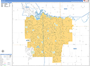 Lodi  Wall Map Basic Style