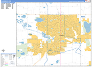 Longmont  Wall Map Basic Style
