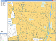 Lynwood  Wall Map Basic Style