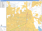 McKinney  Wall Map Basic Style