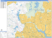 Medford  Wall Map Basic Style