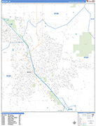 Medford Wall Map Basic Style