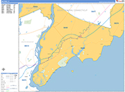 Milford  Wall Map Basic Style