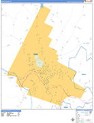 Montpelier  Wall Map Basic Style