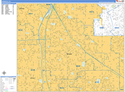 Norwalk  Wall Map Basic Style