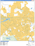 O'Fallon  Wall Map Basic Style