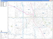 Ocala  Wall Map Basic Style