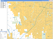 Olathe  Wall Map Basic Style