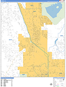 Perris  Wall Map Basic Style
