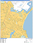 Revere  Wall Map Basic Style