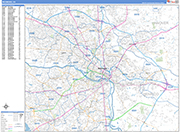 Richmond  Wall Map Basic Style