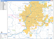 Rockford  Wall Map Basic Style