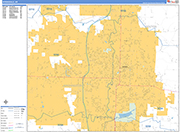 Springdale  Wall Map Basic Style