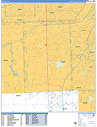 Taylor  Wall Map Basic Style