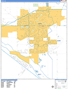 Tracy  Wall Map Basic Style