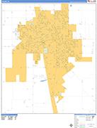Tulare  Wall Map Basic Style