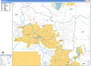 Warren  Wall Map Basic Style