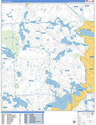 Waterford  Wall Map Basic Style