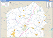 Adams Wall Map Basic Style