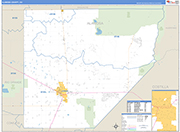 Alamosa County Wall Map Basic Style