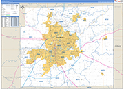 Allen Wall Map Basic Style