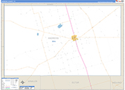 Andrews County Wall Map Basic Style