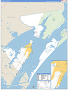 Aransas County Wall Map Basic Style