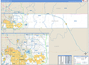 Arapahoe Wall Map Basic Style