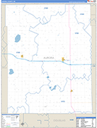 Aurora Wall Map Basic Style