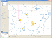 Beadle Wall Map Basic Style