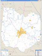 Bedford Wall Map Basic Style