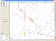 Benton Wall Map Basic Style