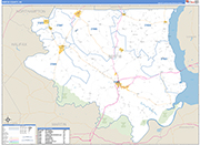 Bertie Wall Map Basic Style