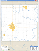 Blackford Wall Map Basic Style