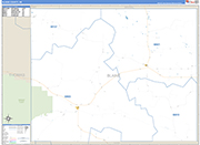 Blaine County Wall Map Basic Style