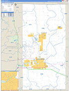 Boone County Wall Map Basic Style