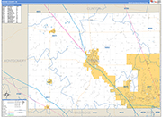 Boone Wall Map Basic Style