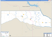 Boyd County Wall Map Basic Style