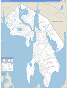 Bristol Wall Map Basic Style