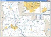 Broome Wall Map Basic Style