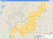 Broomfield Wall Map Basic Style