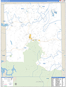 Brown Wall Map Basic Style