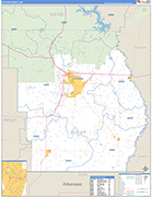 Butler County Wall Map Basic Style