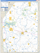 Butler Wall Map Basic Style