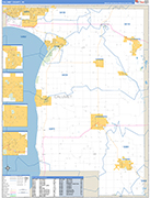 Calumet County Wall Map Basic Style
