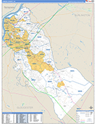 Camden County Wall Map Basic Style